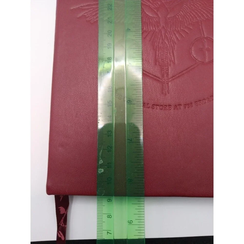Harry Potter Red Leather Notebook Embossed 935 Broadawy NY Collectible